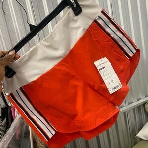 Athleta Orange and White Women's Shorts